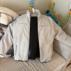 Men's Light Gray Bomber Jacket